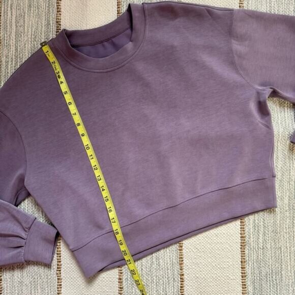 Lululemon Perfectly Oversized Cropped Crew SoftstremeDusky Lavender Women’s 6 - Picture 6 of 9